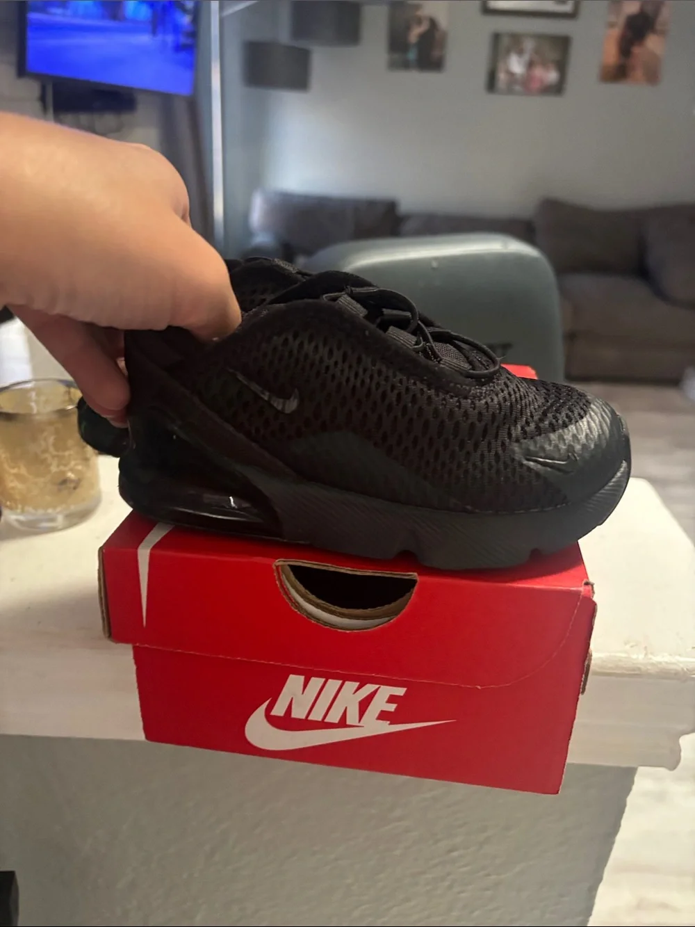 Nike Kids Black Mesh Slip-On Sneakers